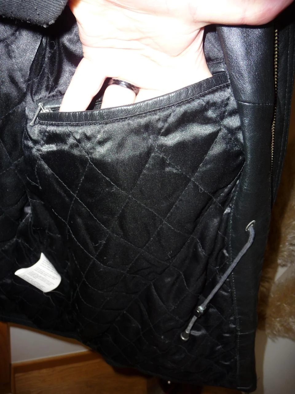 3/4 length leather jacket/blouson – photo 7